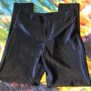 Shiny black pants, never worn - smoke free home!